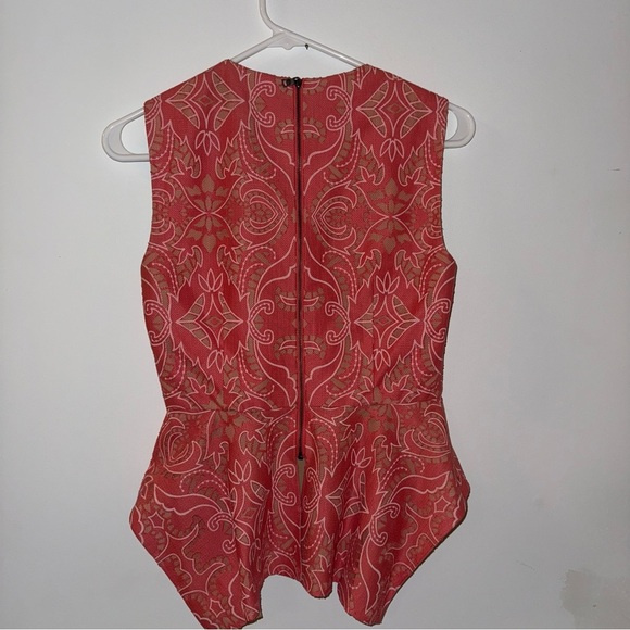 EUC elegant BCBGMAXAZRIA coral top - Picture 2 of 8